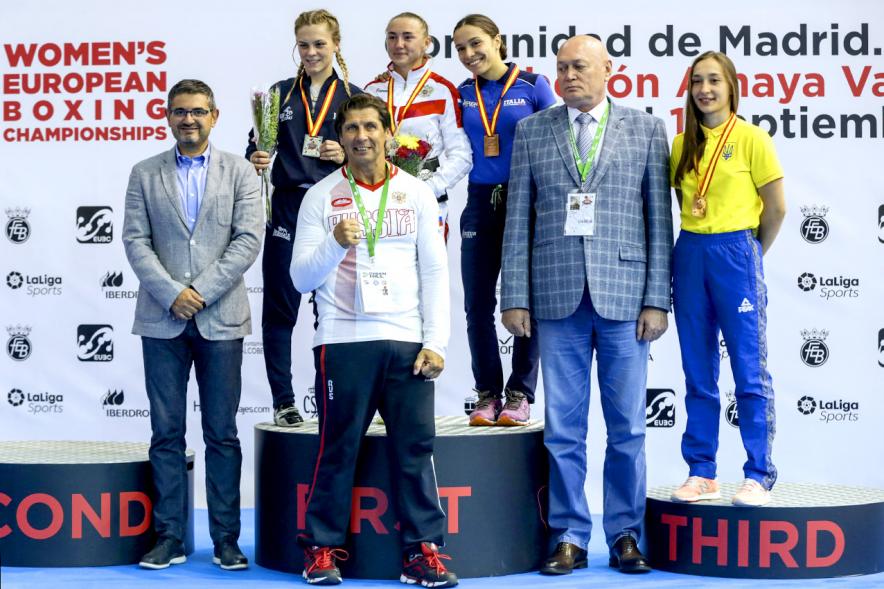 Concejal Rafael Sánchez, Autoridades y Premiados. Clausura Campeonato de Boxeo Amateur Femenino - 2019