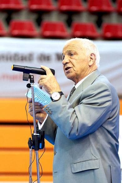 Inauguración Campeonato de Boxeo Amateur Femenino - Imagen de un momento del discurso inaugural del Campeonato de Boxeo Amateur Femenino. 