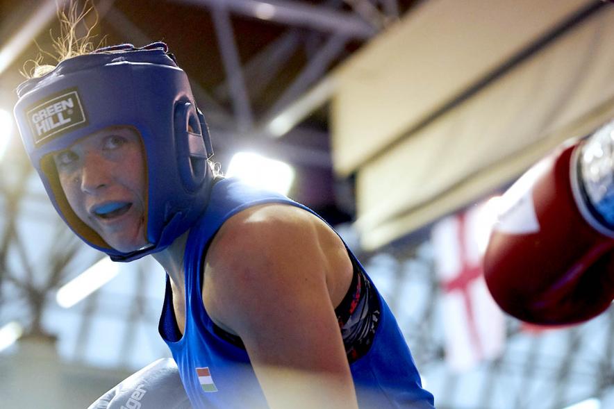 Inauguración Campeonato de Boxeo Amateur Femenino - Imagen de una participante en el Campeonato de Boxeo Amateur Femenino. 