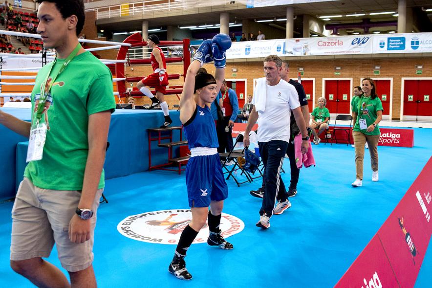 Inauguración Campeonato de Boxeo Amateur Femenino - Imagen de una participante en el Campeonato de Boxeo Amateur Femenino. 