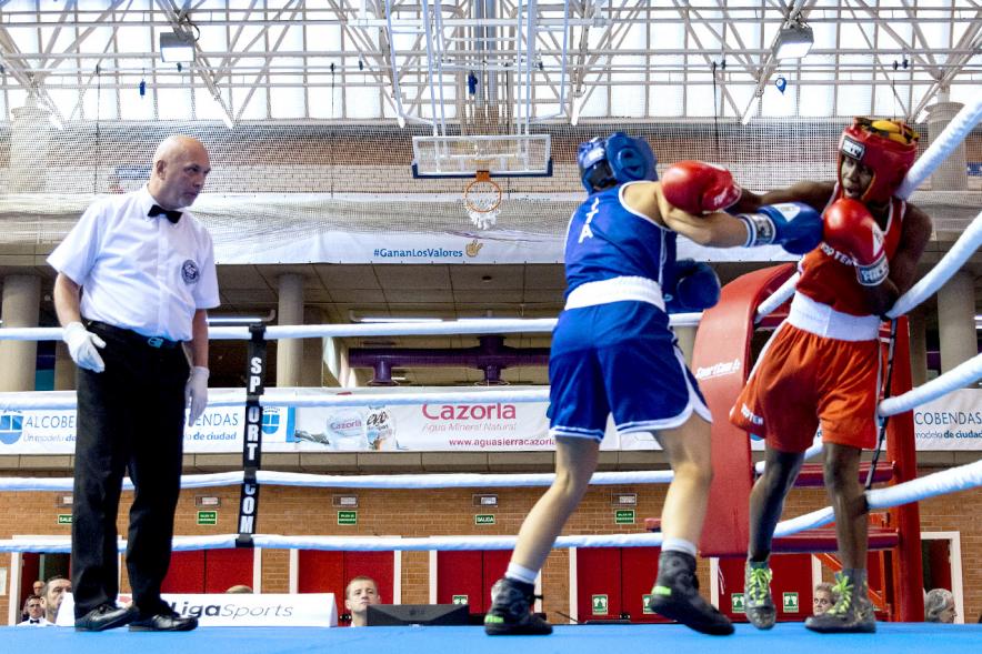 Inauguración Campeonato de Boxeo Amateur Femenino - Imagen de un momento de un combate del Campeonato de Boxeo Amateur Femenino.