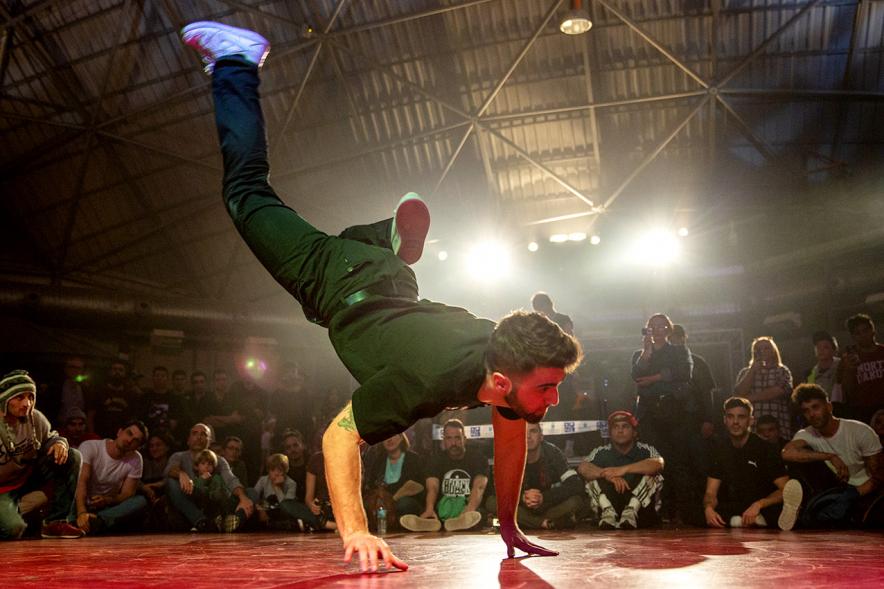 Participante. Competición de Break Dance en La Esfera - 2020