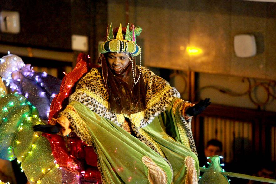 Cabalgata de Reyes 2017 - Imagen del Rey Baltasar.