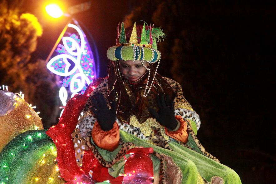 Cabalgata de Reyes 2017 - Imagen del Rey Baltasar.