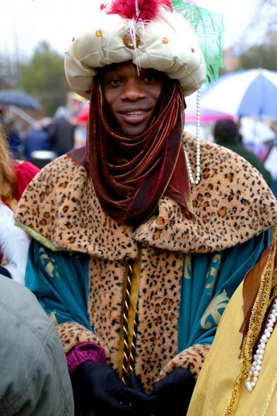 Cabalgata de Reyes 2018 - Imagen del Rey Baltasar.