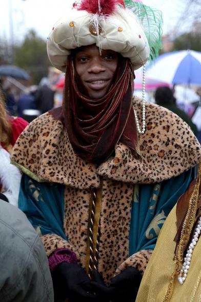 Cabalgata de Reyes 2018 - Imagen del Rey Baltasar.