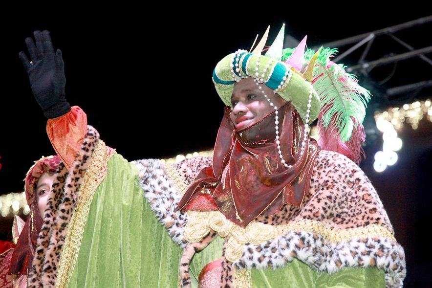 Cabalgata de Reyes 2017 - Imagen del Rey Baltasar.