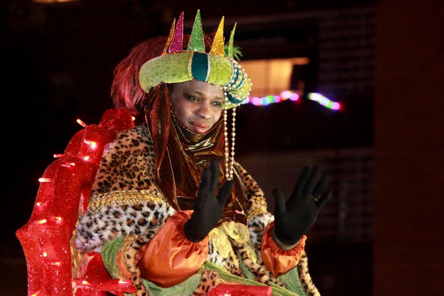 Cabalgata de Reyes 2017 - Imagen del Rey Baltasar.