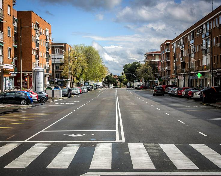 Calle Marqués de la Valdavia a la altura del número 84