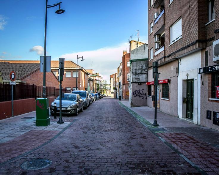 Vista de calle de las huertas 