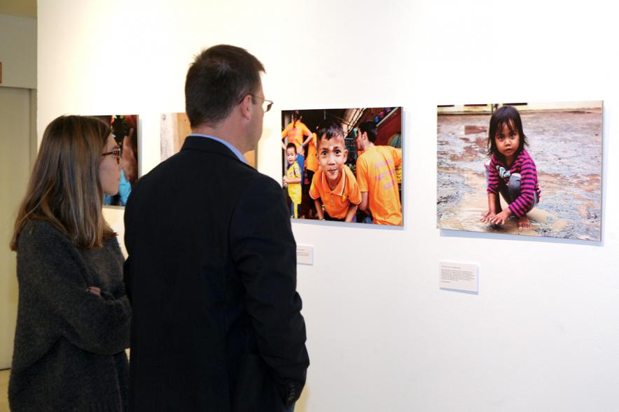 Representación del consistorio en la exposición. 