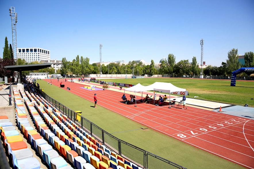 Campeonato de España de Atletismo - Salto de Altura y Triple Salto - Imagen panorámica del polideportivo municipal José Caballero de Alcobendas, donde se realizan las pruebas.