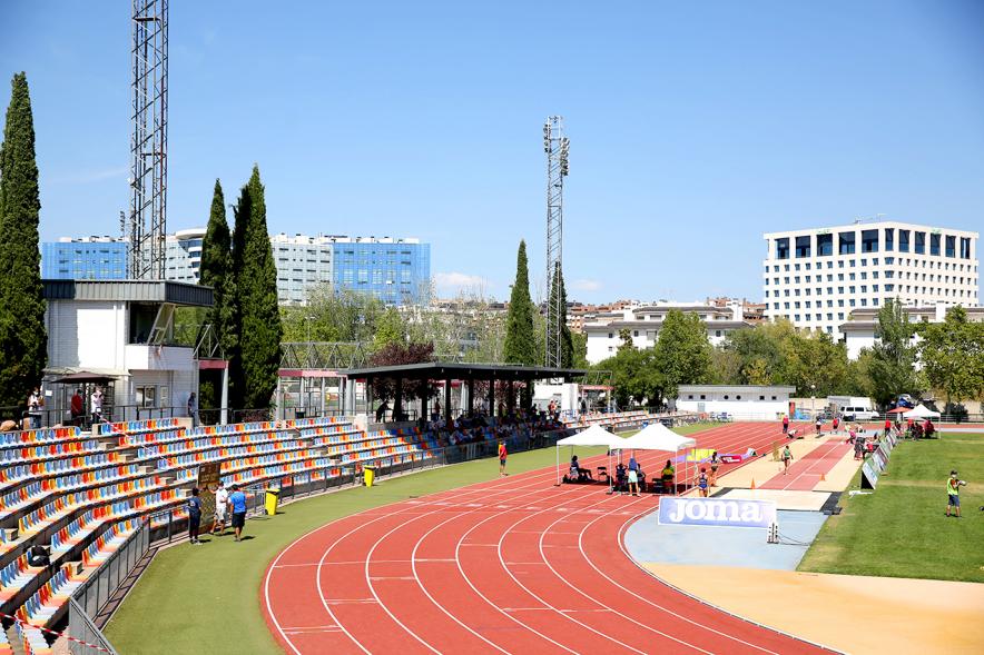 Campeonato de España de Atletismo - Salto de Altura y Triple Salto - Imagen panorámica del polideportivo municipal José Caballero de Alcobendas, donde se realizan las pruebas.   