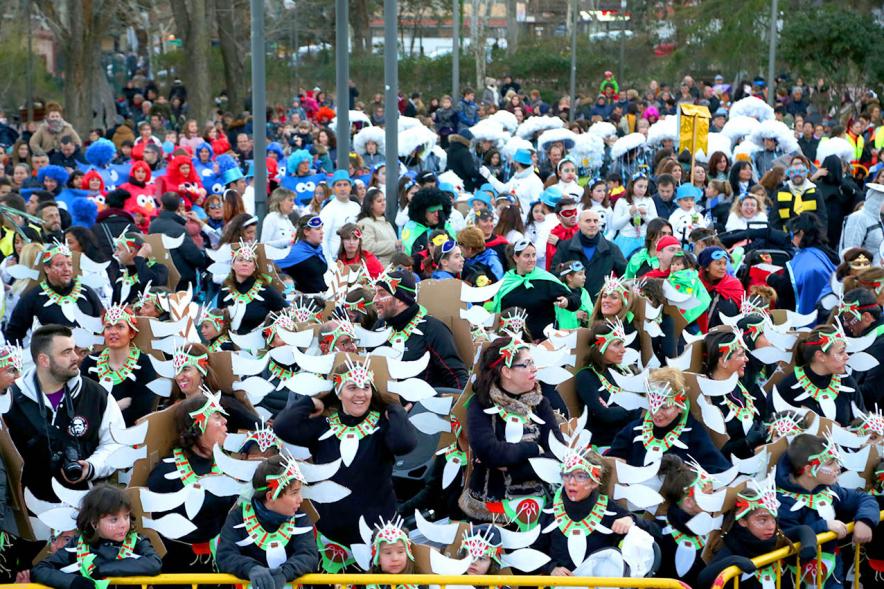 Desfile de Carnaval 2018 - Imagen vista general de participantes en el desfile.