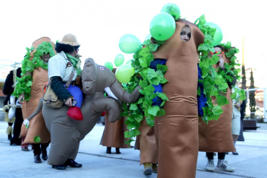 Desfile de Carnaval 2018 - Imagen de un grupo de personas disfrazadas en un momento del desfile.