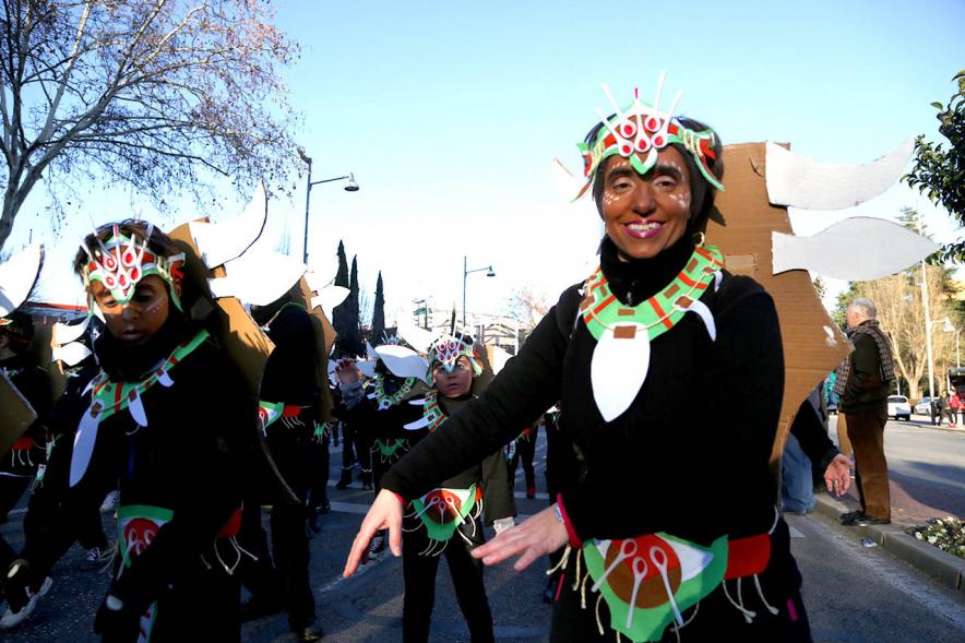 Desfile de Carnaval 2018 - Imagen de un grupo de personas disfrazadas en un momento del desfile.