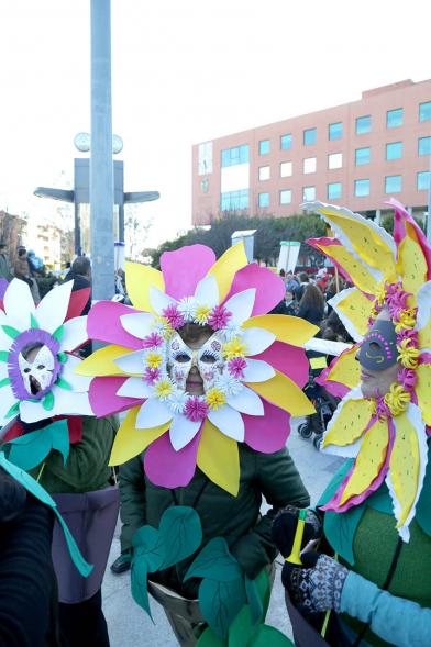 Desfile de Carnaval 2018 -  Imagen de un grupo de personas disfrazadas en un momento del desfile.