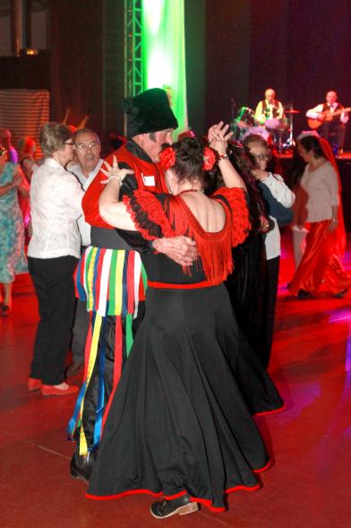 Baile de Carnaval de Mayores 2017 - Imagen de parejas bailando en la pista.