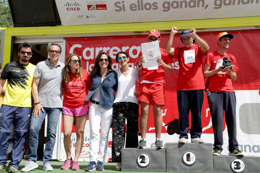 Carrera de las Capacidades - Pódium de los ganadores.