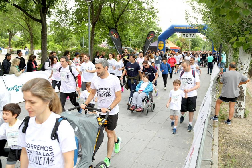 Carrera de las Capacidades 2018 -  Los corredores con sus monitores.