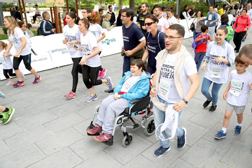 Carrera de las Capacidades 2018 -  Los corredores y sus familias.