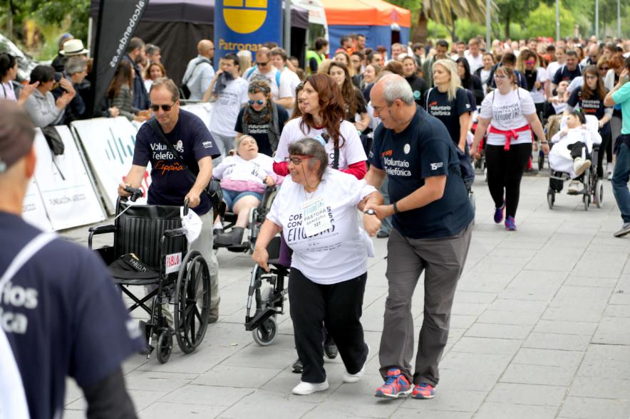 Carrera de las Capacidades 2018 -  Los corredores y sus familias.