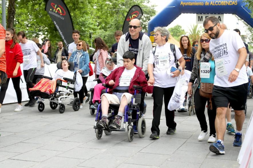 Carrera de las Capacidades 2018 - Los participantes con sus familiares.