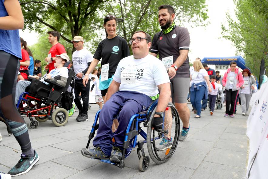 Carrera de las Capacidades 2018 -  Corredores y sus monitores.