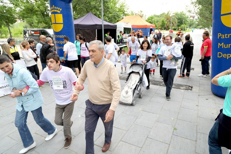 Carrera de las Capacidades 2018 -  Los corredores con sus familiares.