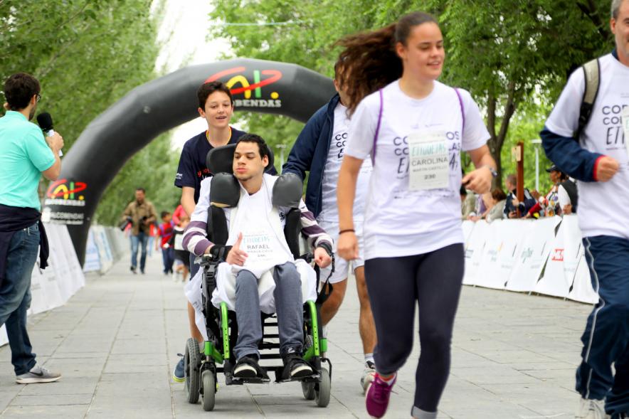 Carrera de las Capacidades 2018 -  Los corredores y monitores.