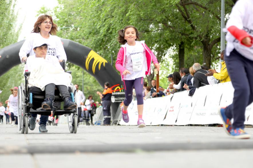 Carrera de las Capacidades 2018 -  Los corredores y  sus familiares.