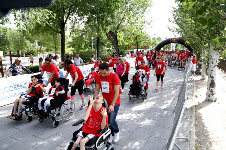 Carrera de las Capacidades -  Los corredores con sus monitores.
