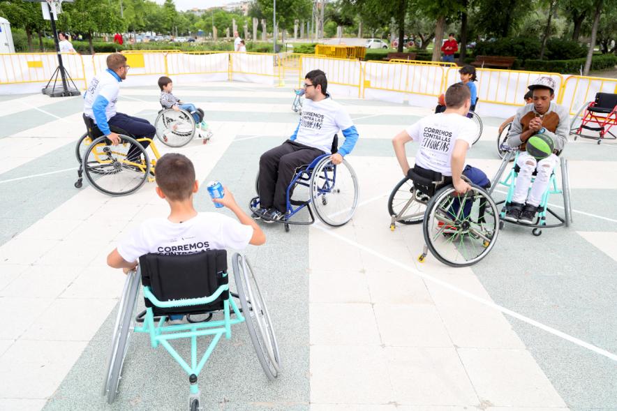 Carrera de las Capacidades 2018 -  Baloncestistas en sillas de ruedas.