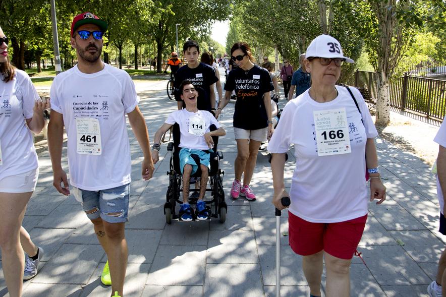 Carrera de las Capacidades 2017 -  Corredor y sus monitores.