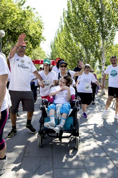 Carrera de las Capacidades 2017 -  Corredores con sus monitores.