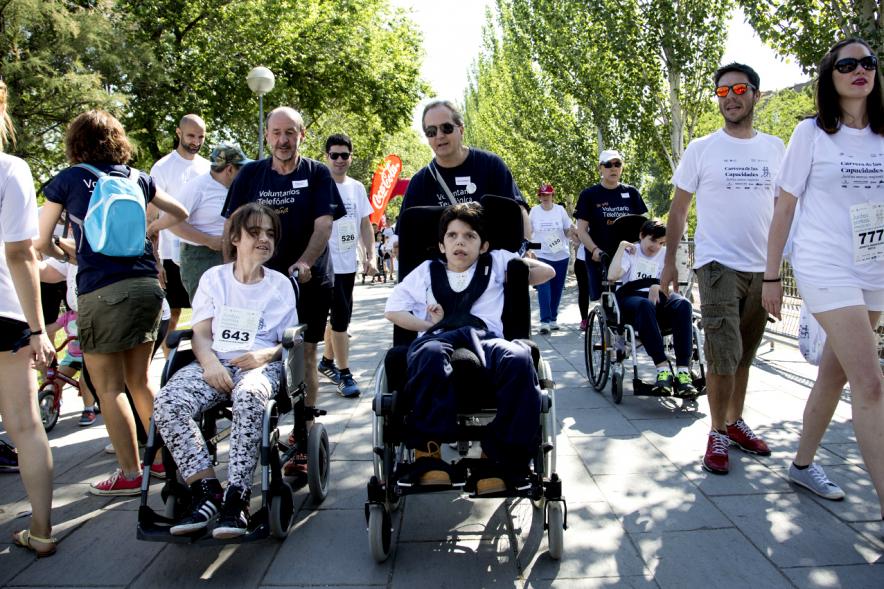 Carrera de las Capacidades 2017 -  Corredores y monitores.