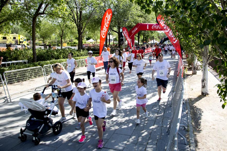 Carrera de las Capacidades 2017 -  Panorámica de los corredores y sus monitores.
