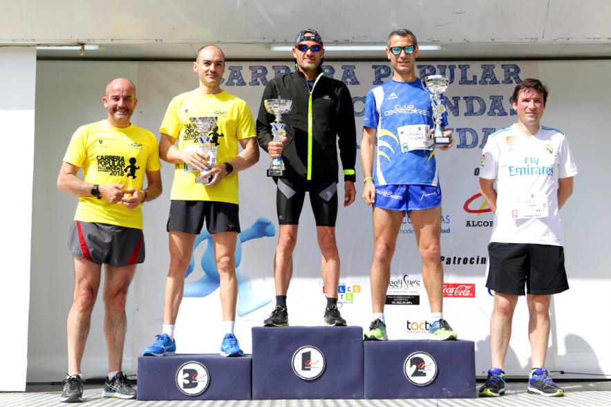 Carrera Popular 2018 - Pódium masculino.