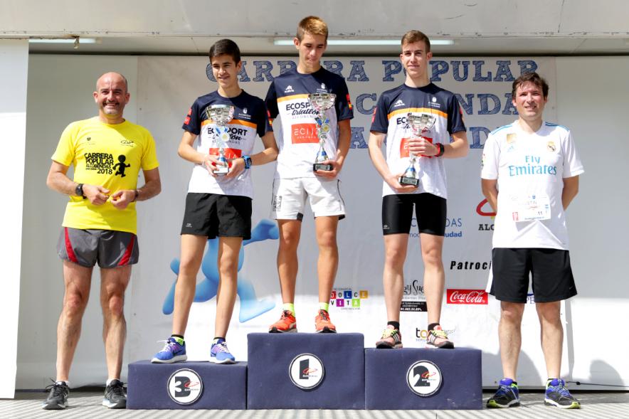 Carrera Popular 2018 -Imagen del segundo puesto sénior.