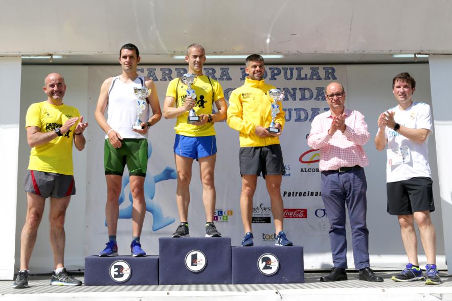 Carrera Popular 2018 -  Pódium masculino.