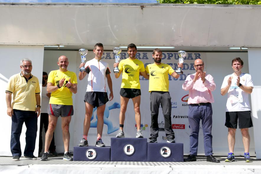 Carrera Popular 2018 -  Pódium masculino.