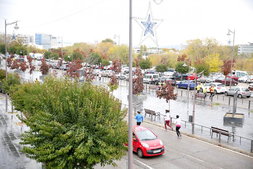 Carrera el Rey de las Populares - Imagen lejana del circuito urbano donde se celebra la carrera.