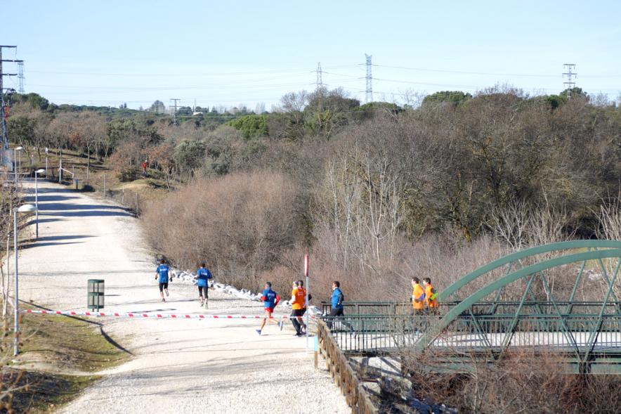 Carrera de la Empresas - Imagen de una parte del recorrido de la carrera sobre un puente.