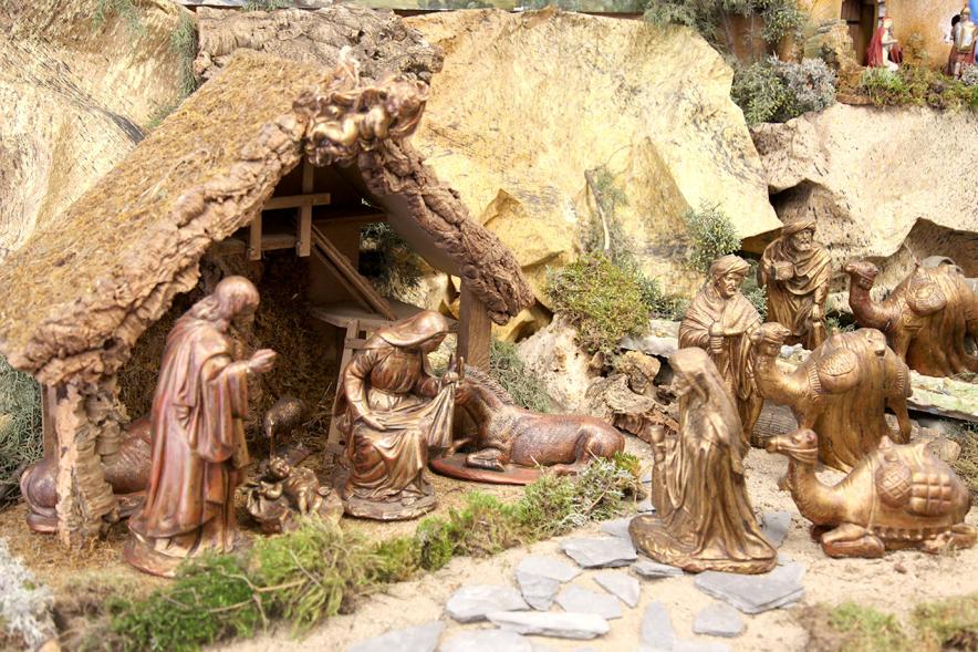 Portal de Belén con los Reyes Magos