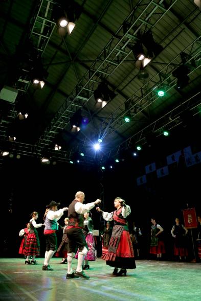 Fiesta de la Comunidad de Castilla y Leon - Festival Folklórico 2018 -  Imagen de un grupo folclórico bailando.