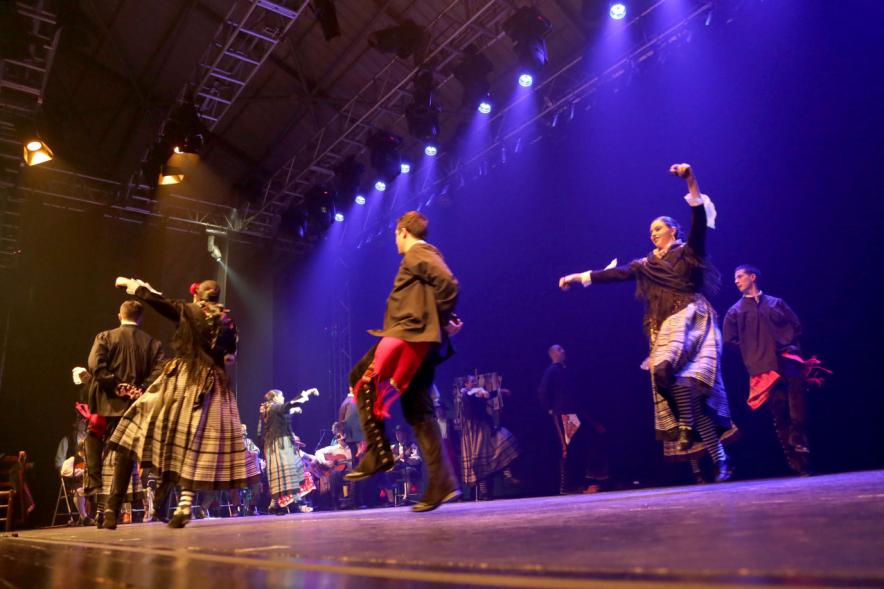 Festival Floklórico del Día de Castilla y León - Imagen de un momento de la actuación del grupo floklórico.