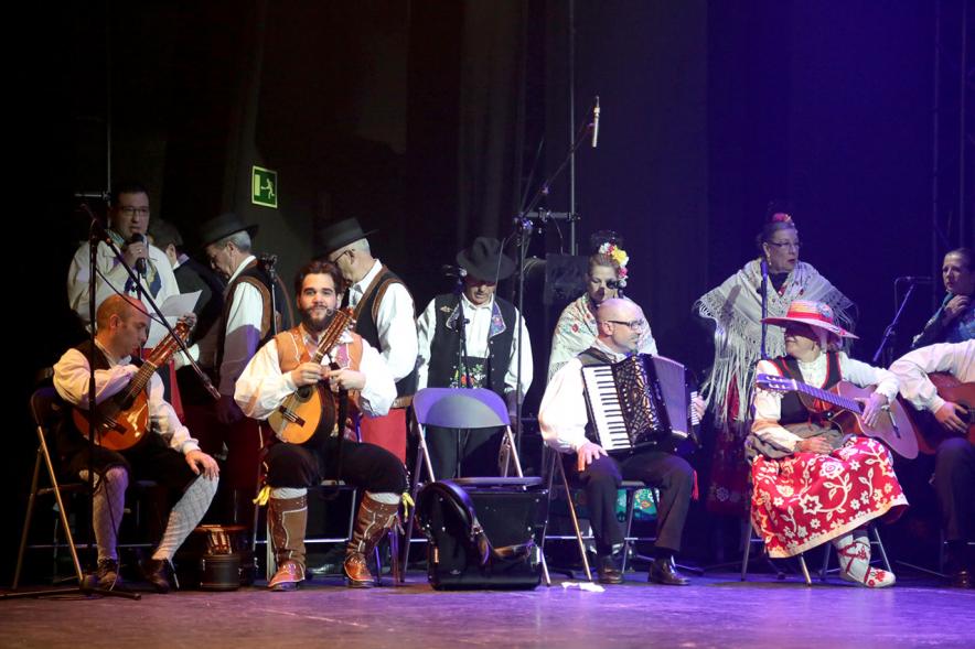 Festival Floklórico del Día de Castilla y León - Imagen de un momento de la actuación de los músicos del grupo floklórico.
