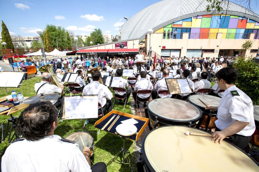Día de la Comunidad de Madrid 2019 -  Plano posterior  de todos los músicos de la banda.