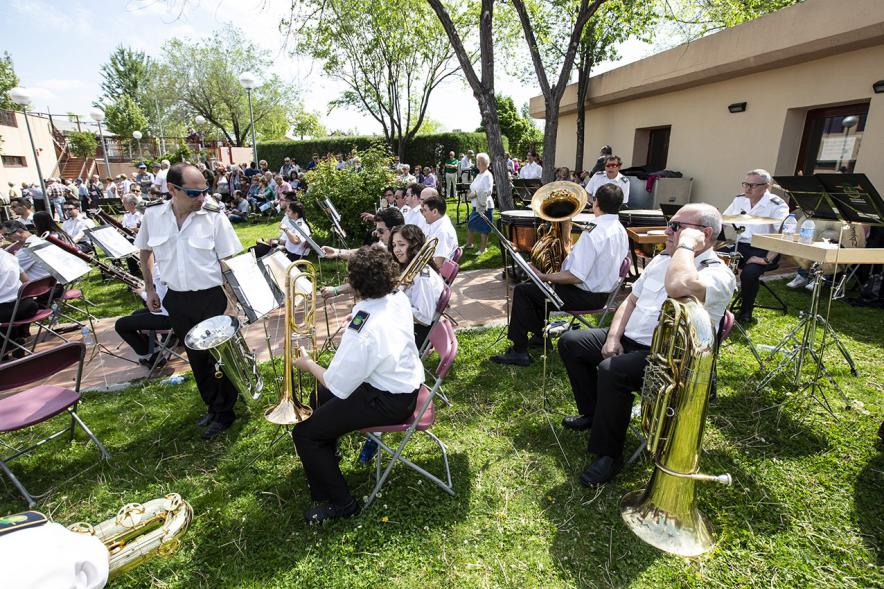 Día de la Comunidad de Madrid 2019 - Plano abierto de  los músicos de la banda.