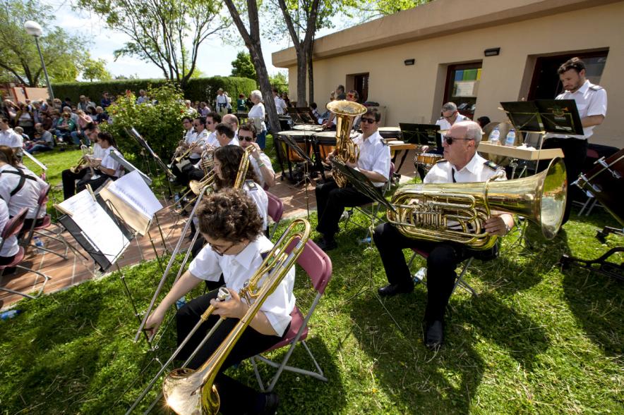 Día de la Comunidad de Madrid 2019 -  Plano lateral de los músicos de la banda.
